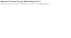 Desktop Screenshot of ingrambookgroup.com